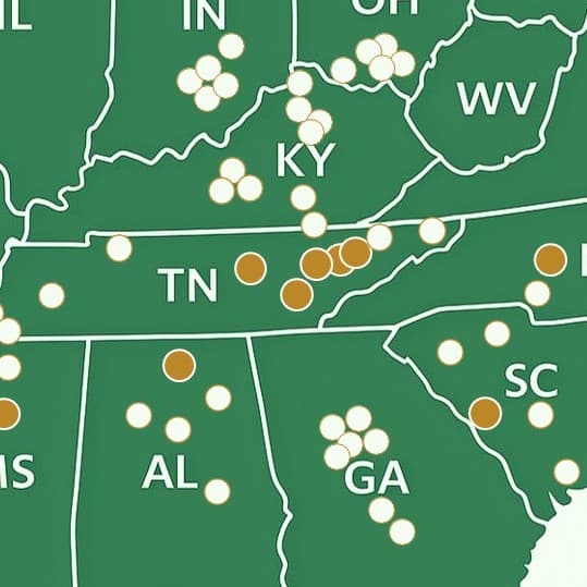 SouthPoint Business Park Regional Map - Sweetwater, TN Location