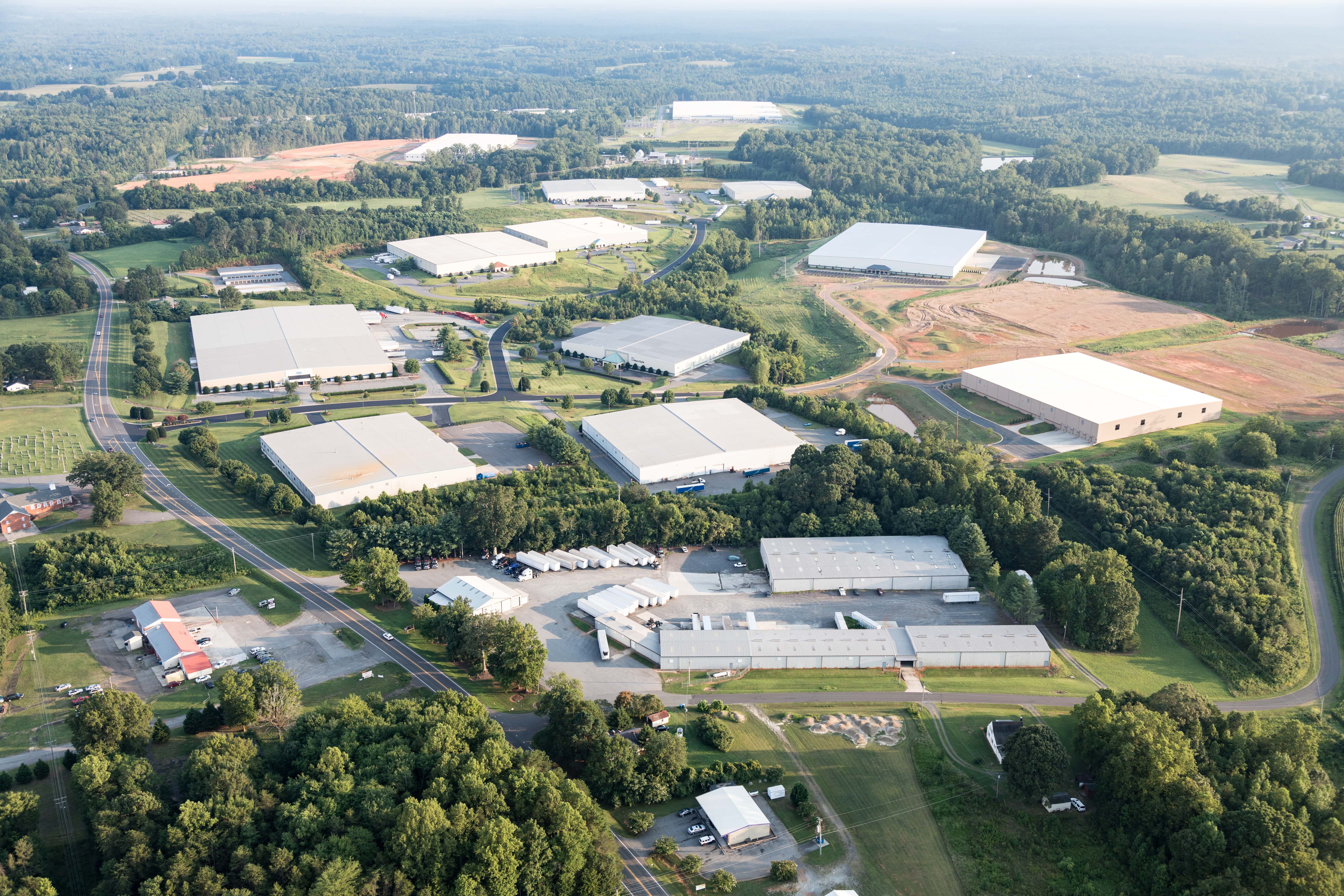 Aerial view of SouthPoint North Carolina